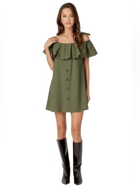 english factory one shoulder dress English Factory
